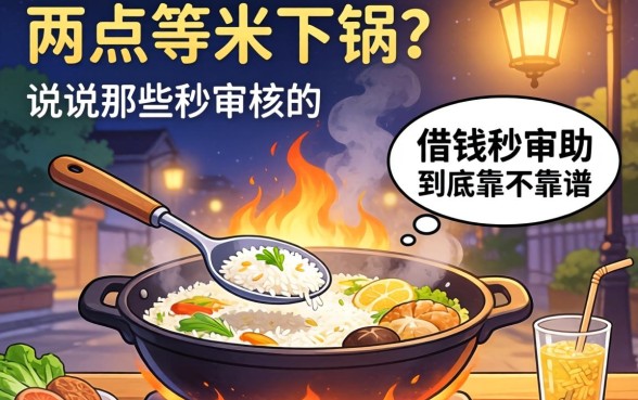 半夜两点等米下锅？说说那些秒审核的借钱软件到底靠不靠谱