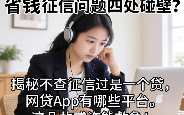 急需用钱却因征信问题四处碰壁？揭秘不查征信的网贷app有哪些平台，这几款或许能救急！