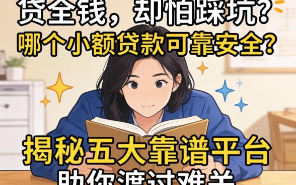 急需用钱却怕踩坑？哪个小额贷款可靠安全？揭秘五大靠谱平台助你渡过难关