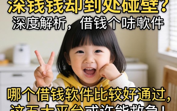 急需用钱却到处碰壁？深度解析哪个借钱软件比较好通过，这五大平台或许能救急！