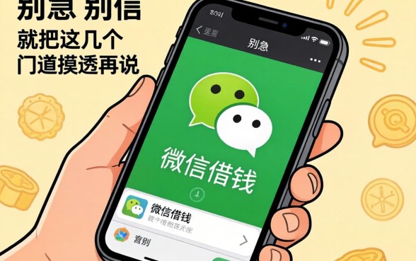 怎么用手机微信借钱呢?别急,先把这几个门道摸透再说