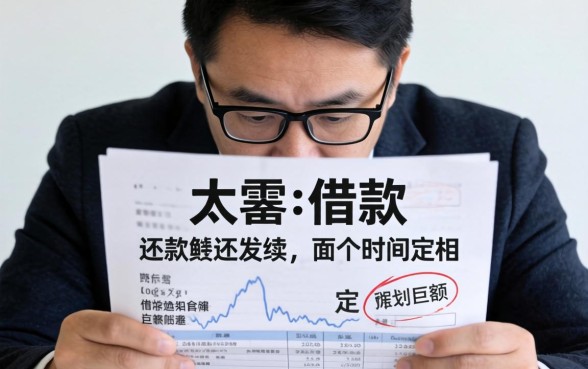 大额借款还款时间怎么定？面对巨额账单压力，如何科学规划才能避免逾期危机？