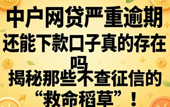 黑户网贷严重逾期还能下款的口子真的存在吗？揭秘那些不查征信的“救命稻草”！