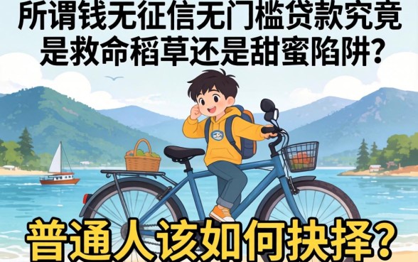 急需用钱却屡屡碰壁?所谓的无征信无门槛贷款究竟是救命稻草还是甜蜜陷阱?普通人该如何抉择?