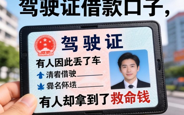 行驶证驾驶证借款口子：有人因此丢了车，有人却拿到了救命钱