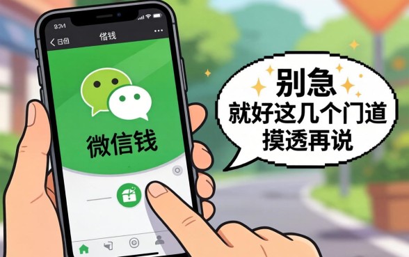 怎么用手机微信借钱呢?别急,先把这几个门道摸透再说