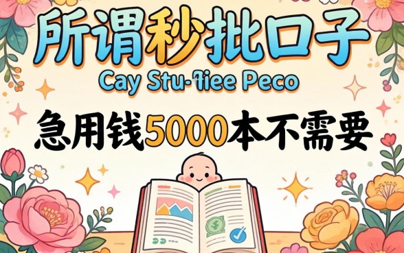我试了所谓的秒批口子，发现急用钱5000根本不需要那些花里胡哨的操作