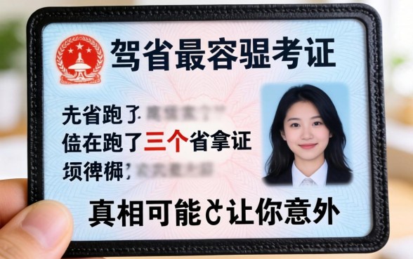 哪个省的驾照最容易考？我跑了三个省拿证，真相可能让你意外