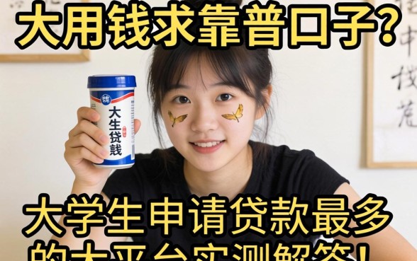 急用钱求靠谱口子?大学生申请贷款最多的大平台实测解答!