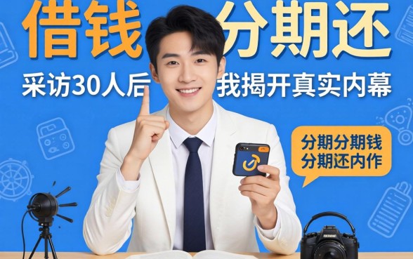 哪个可以借钱分期还的软件？采访30人后我揭开真实内幕