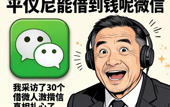 什么平台才能借到钱呢微信？我采访了30个借款人，真相扎心了