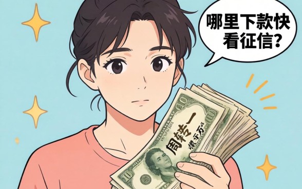 手头紧想借一万块钱周转，哪里下款快不看征信？