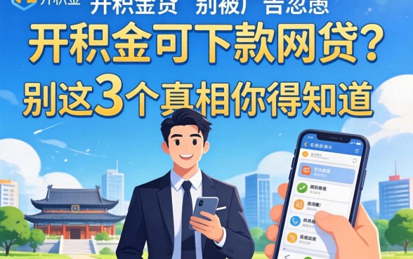 有公积金可下款网贷？别被广告忽悠，这3个真相你得知道