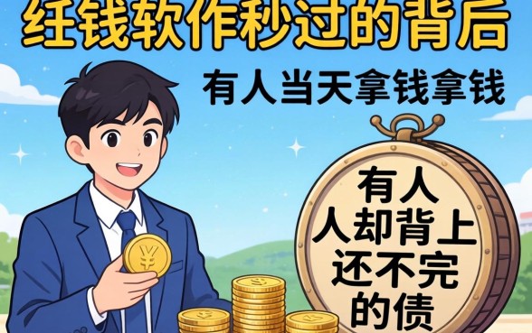 借钱软件秒过的背后：有人当天拿钱，有人却背上还不完的债