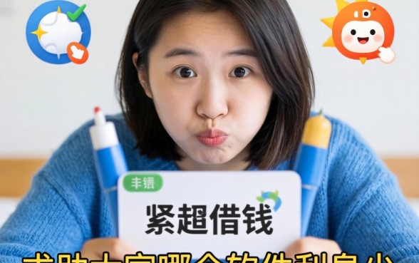 手头紧想借钱，求助大家哪个软件利息少点？