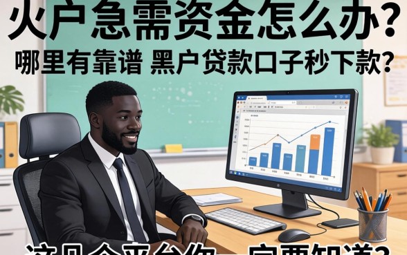 黑户急需资金怎么办?哪里有靠谱的黑户贷款口子秒下款?这几个平台你一定要知道