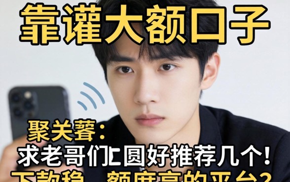 最近手头紧想找个靠谱的大额口子，求老哥们推荐几个下款稳、额度高的平台！