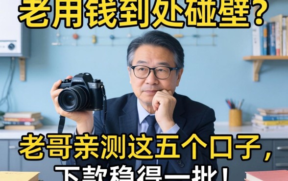 急用钱到处碰壁？老哥亲测这五个口子，下款稳得一批！