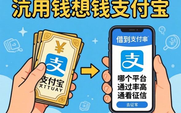 急用钱想把钱借到支付宝，哪个平台通过率高且不看征信？