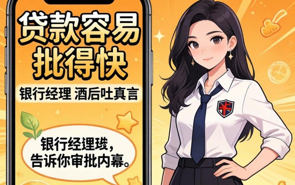 哪个平台的贷款容易批得快?银行经理酒后吐真言,告诉你审批内幕