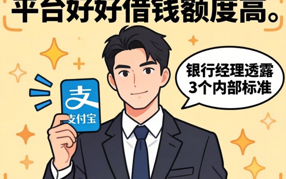 支付宝什么平台好借钱额度高？银行经理透露3个内部标准