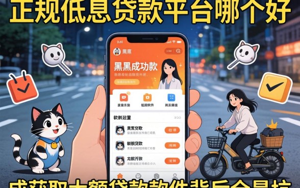 我查遍了全网正规低息的贷款平台哪个好,发现黑户成功获取大额贷款的软件背后全是坑