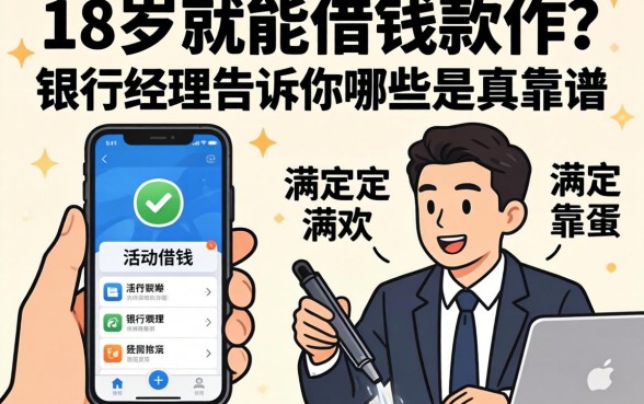 满18岁就能借钱的软件?银行经理告诉你哪些是真靠谱