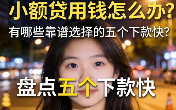 深夜急需用钱怎么办?小额贷网贷有哪些靠谱选择?盘点五个下款快的平台