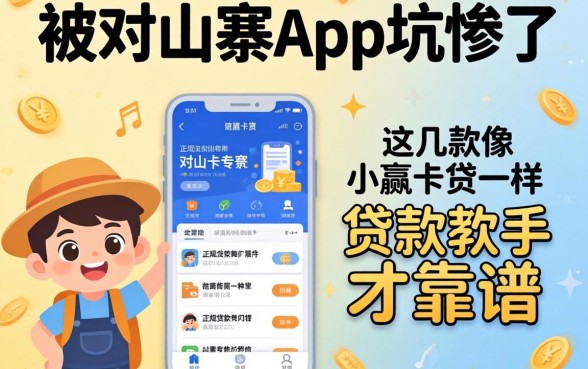 别被山寨app坑惨了，这几款像小赢卡贷一样正规的贷款软件才靠谱