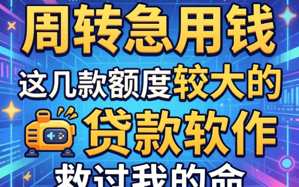 做生意周转急用钱?这几款额度较大的贷款软件救过我的命