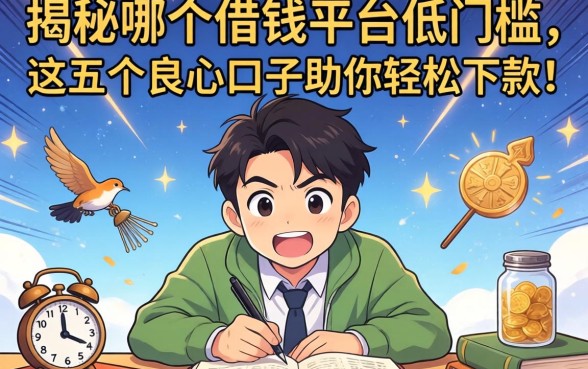 急需用钱却四处碰壁？揭秘哪个借钱平台低门槛，这五个良心口子助你轻松下款！