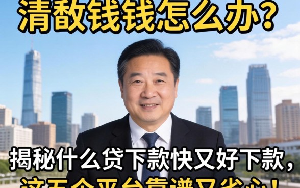 急需用钱怎么办？揭秘什么贷下款快又好下款的，这五个平台靠谱又省心！