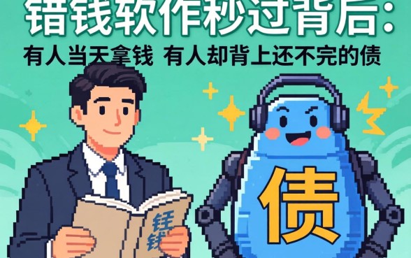 借钱软件秒过的背后：有人当天拿钱，有人却背上还不完的债