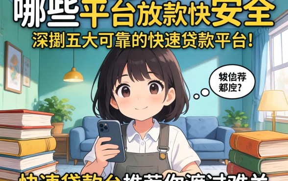 急需用钱怎么办？哪些平台放款快且安全？深扒五大可靠的快速贷款平台推荐助你渡过难关