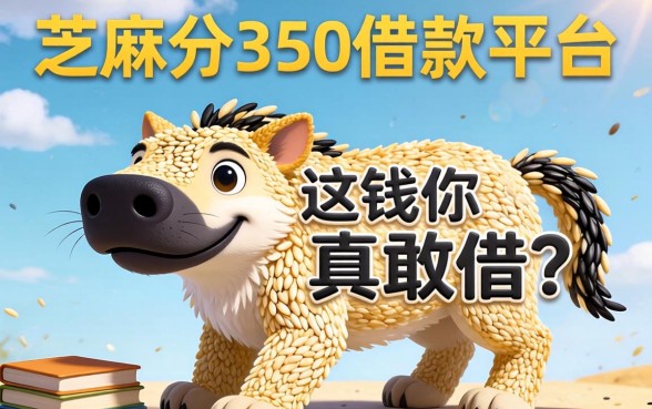 芝麻分350借款平台：这钱你真敢借？