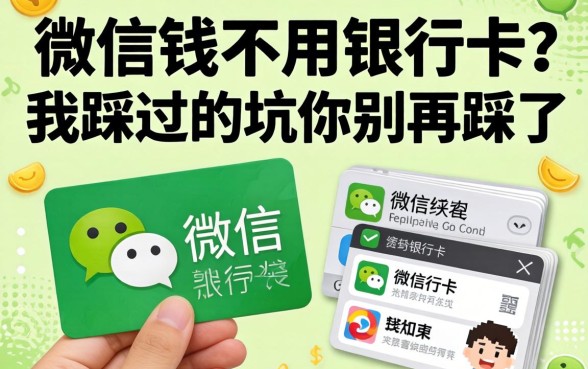借微信钱不用银行卡？我踩过的坑你别再踩了