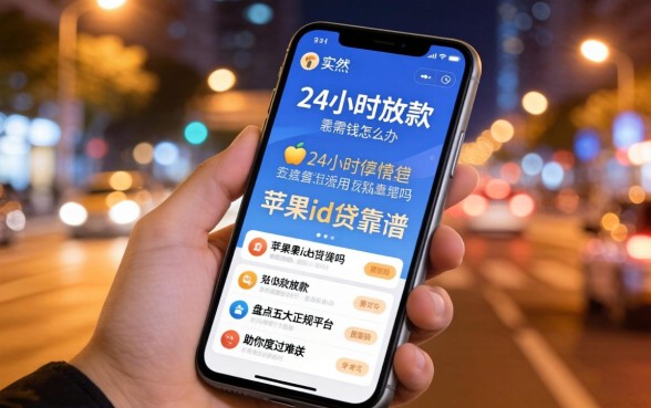 深夜手机突然停用急需用钱怎么办？24小时放款的苹果id贷靠谱吗？盘点五大正规平台助你度过难关
