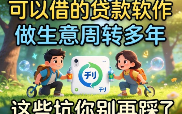 18可以借的贷款软件:做生意周转多年,这些坑你别再踩了