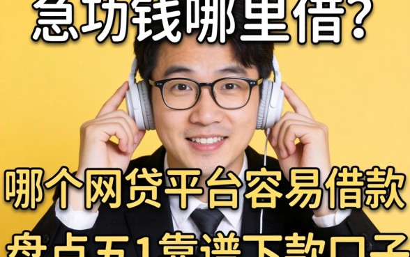急需用钱哪里借？哪个网贷平台容易借款成功率高？盘点五个靠谱下款口子