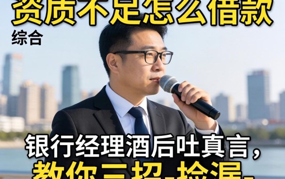 综合资质不足怎么借款？银行经理酒后吐真言，教你三招-捡漏-