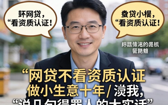 哪个网贷不看资质认证？做小生意十年的我，说几句得罪人的大实话