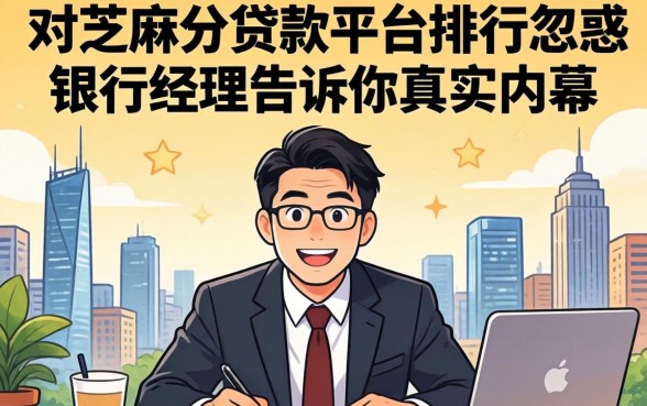 别被芝麻分贷款平台排行忽悠，银行经理告诉你真实内幕