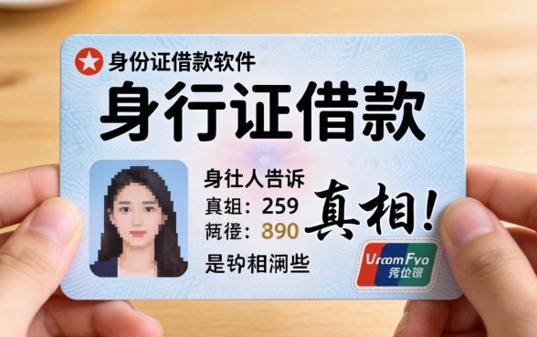 不用身份证借款软件有哪些？内行人告诉你真相
