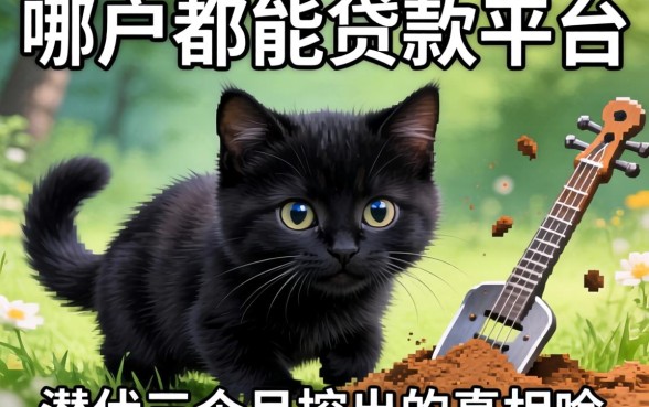 黑户都能贷款的平台是哪个？我潜伏三个月挖出的真相