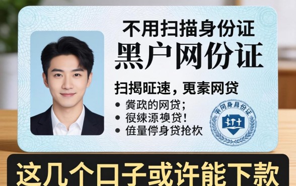 揭秘不用扫描身份证黑户的网贷，这几个口子或许能下款