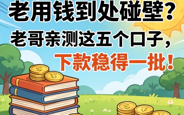 急用钱到处碰壁?老哥亲测这五个口子,下款稳得一批!_1