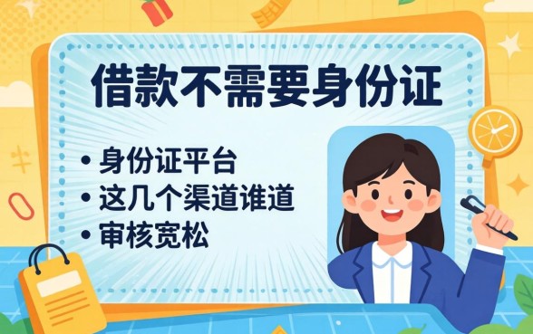 揭秘借款不需要身份证的平台，这几个渠道审核宽松