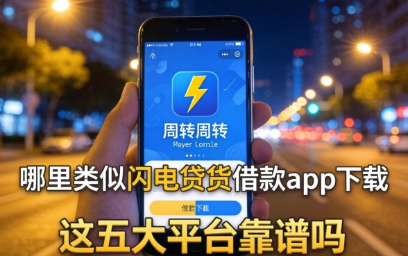 深夜急需周转？哪里有类似闪电借贷借款app下载一样安全的借款软件？这五大平台靠谱吗？