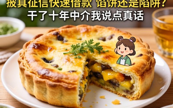 不查征信快速借款是馅饼还是陷阱?干了十年中介我说点真话