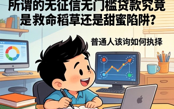 急需用钱却屡屡碰壁?所谓的无征信无门槛贷款究竟是救命稻草还是甜蜜陷阱?普通人该如何抉择?